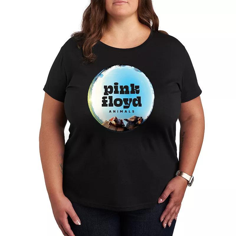 Plus Pink Floyd Animals Fish Eye Graphic Tee, Womens Product Image