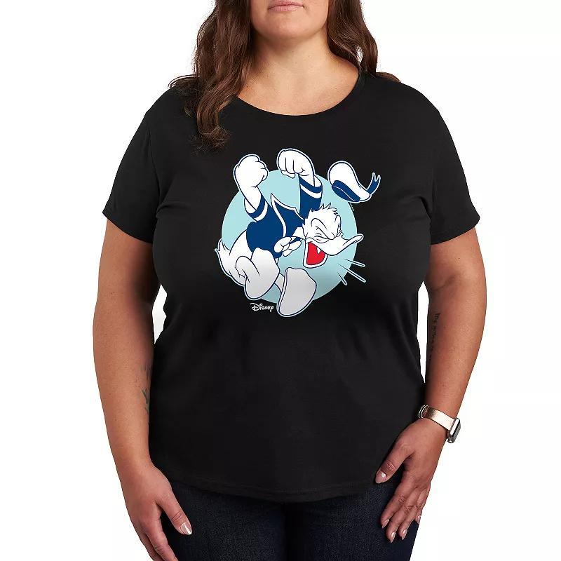 Disneys Donald Duck Plus Pose Graphic Tee, Womens Product Image