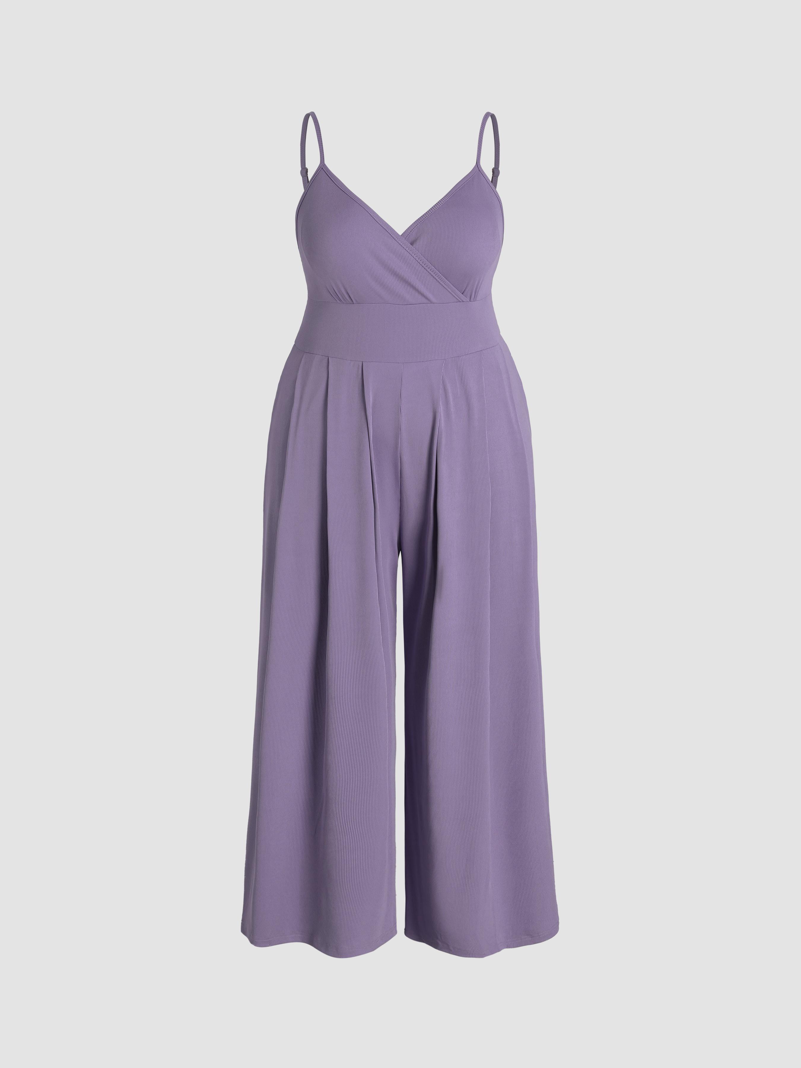 V-neck Cami Wide Leg Jumpsuit Curve & Plus Product Image