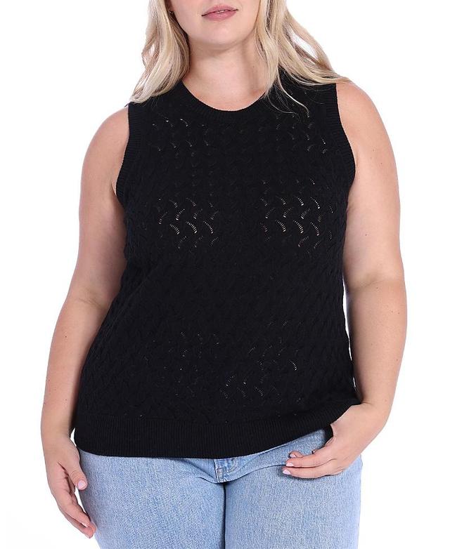 Womens Cotton-Blend Pointelle-Knit Tank Product Image