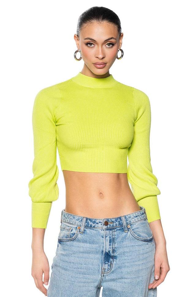 OUT OF THE BOX LONG SLEEVE MOCK NECK RIBBED SWEATER Product Image