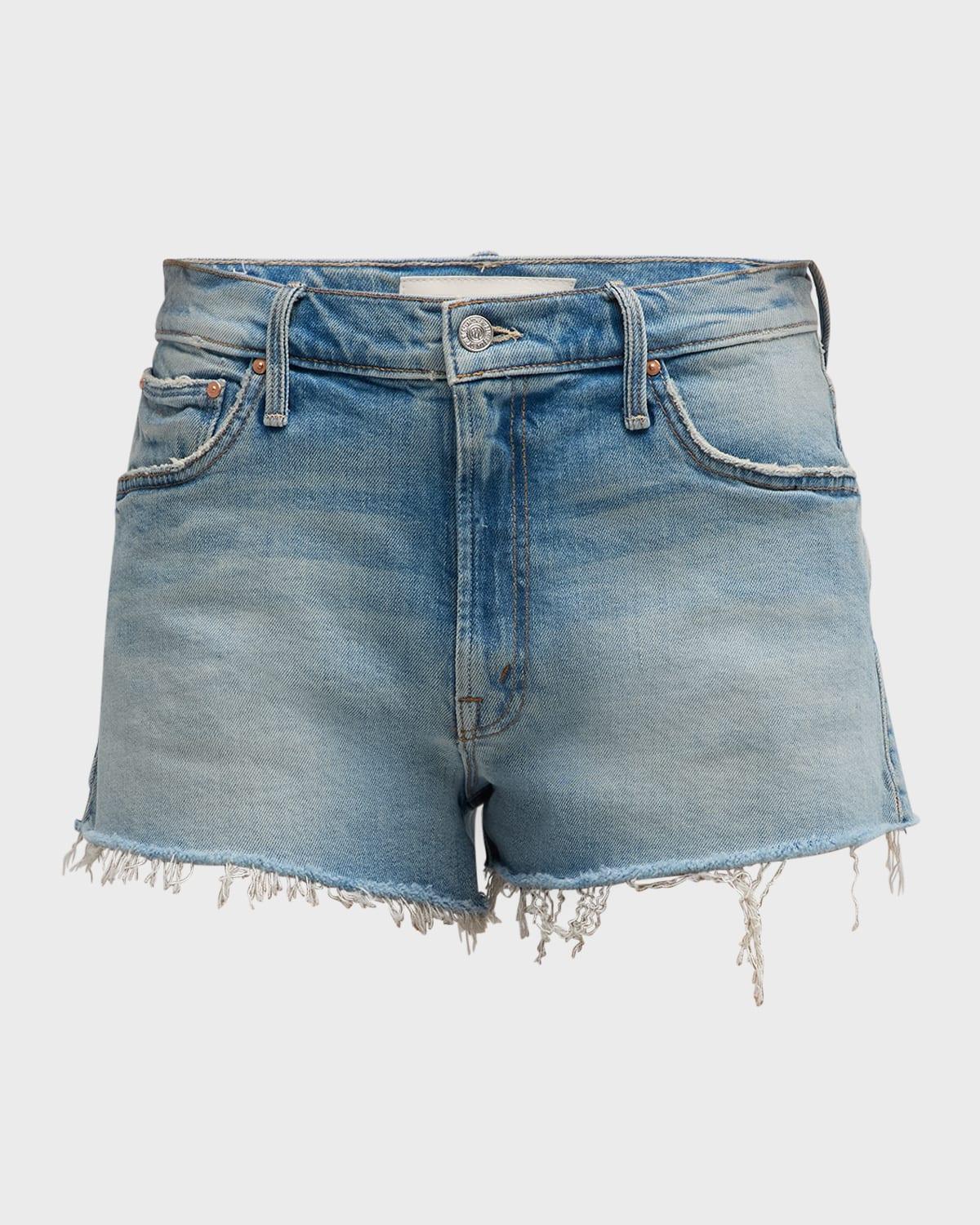 MOTHER The Dodger High Rise Denim Shorts In I Confess Product Image