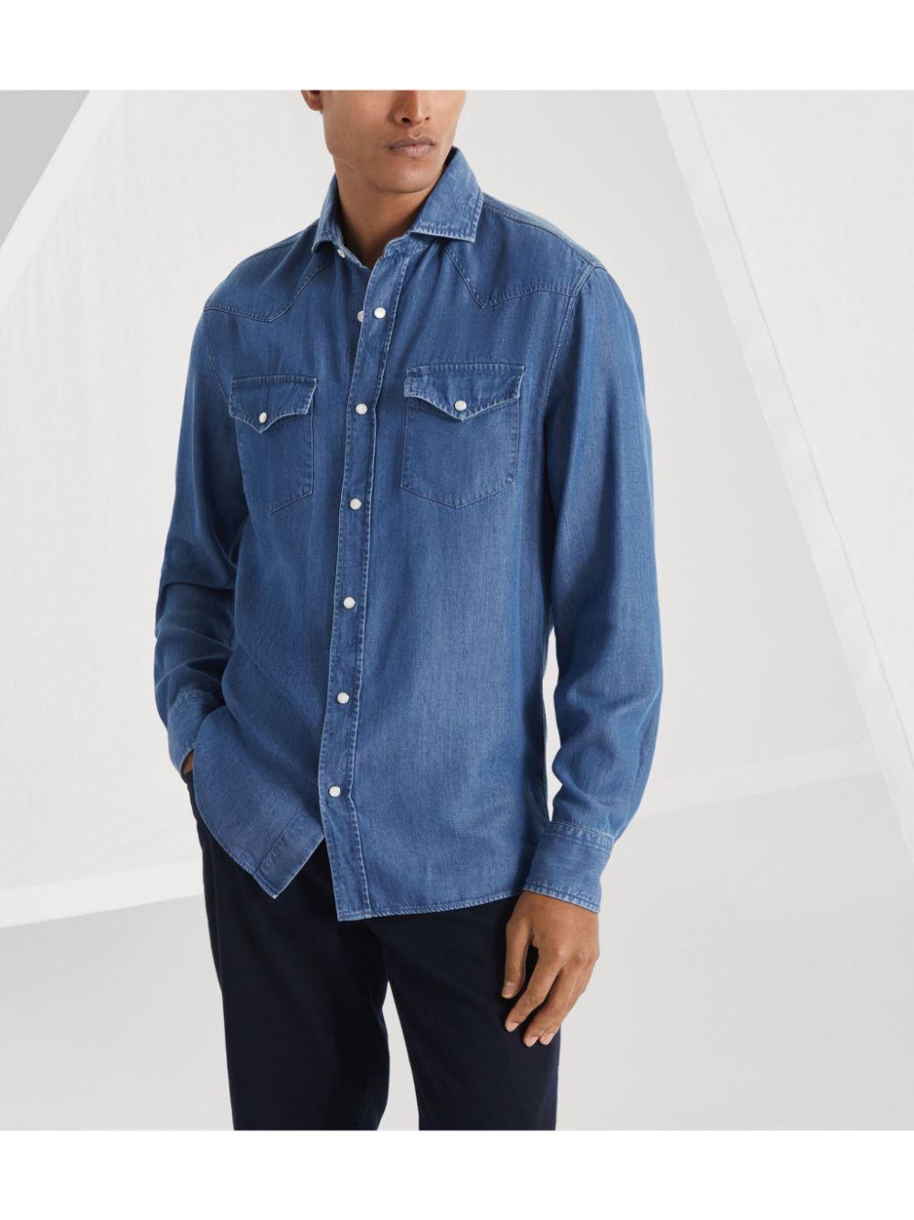 denim shirt Product Image