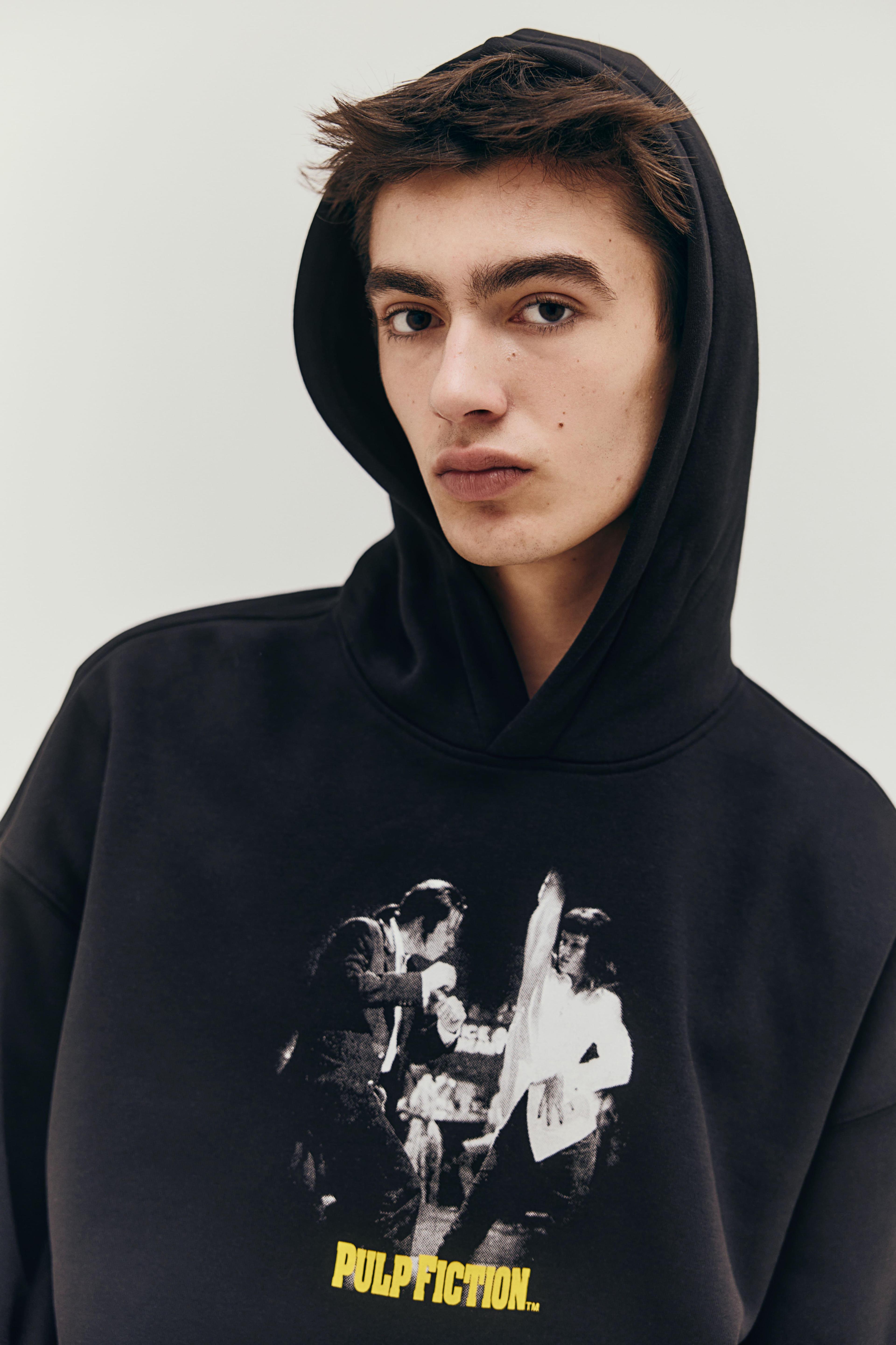 Oversized Fit Printed Hoodie Product Image