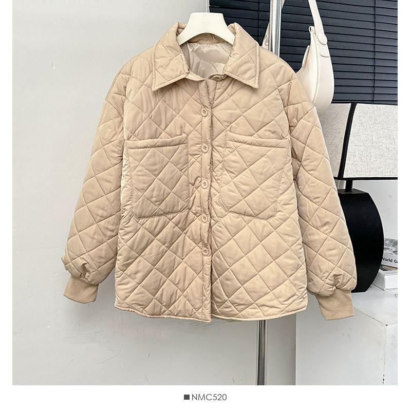 Diamond-Quilted Puffer Jacket Product Image