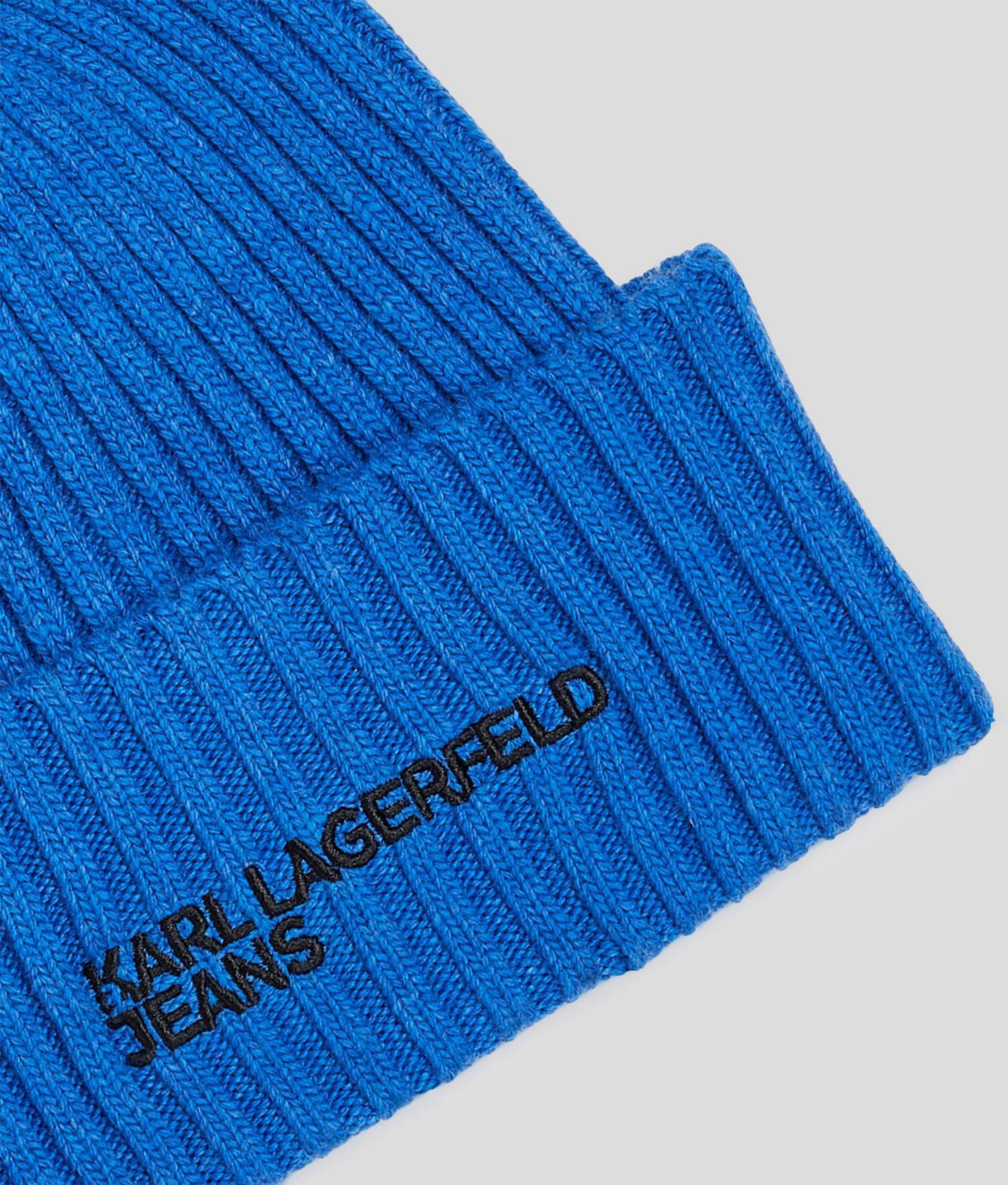 KLJ LOGO RIBBED BEANIE Product Image