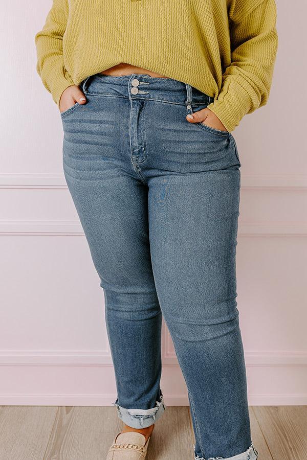 KanCan The Cherish High Waist Straight Leg Jean Curves Product Image