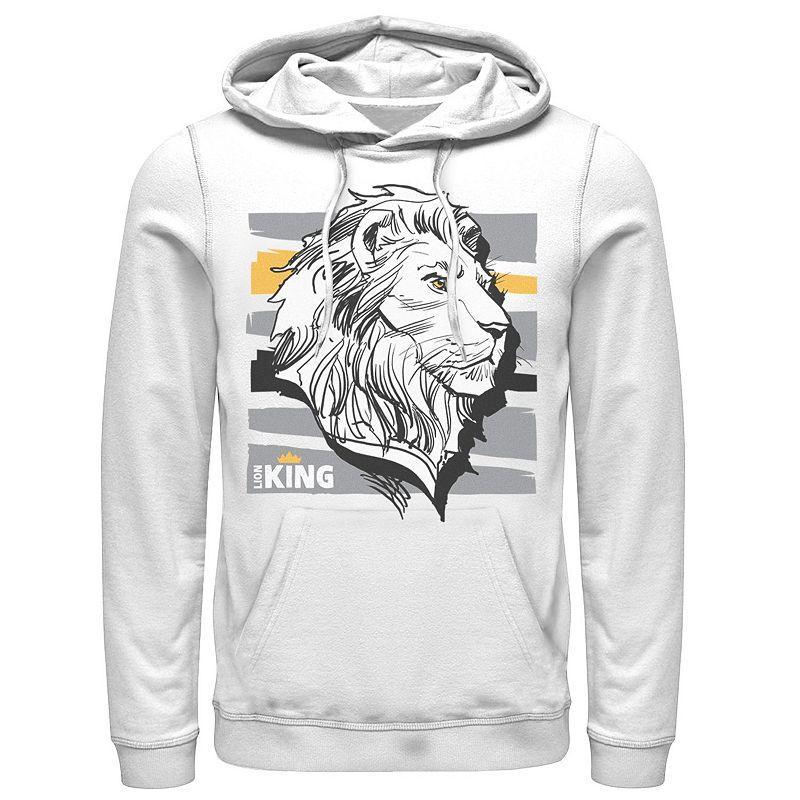 Disneys The Lion King Live Action Mufasa Mens Sketched Portrait Pullover Hoodie Product Image