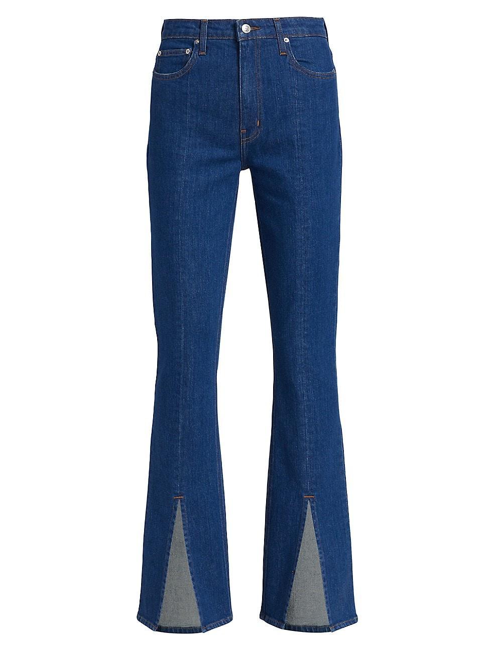 Womens Lucia Flare Slit Jeans Product Image