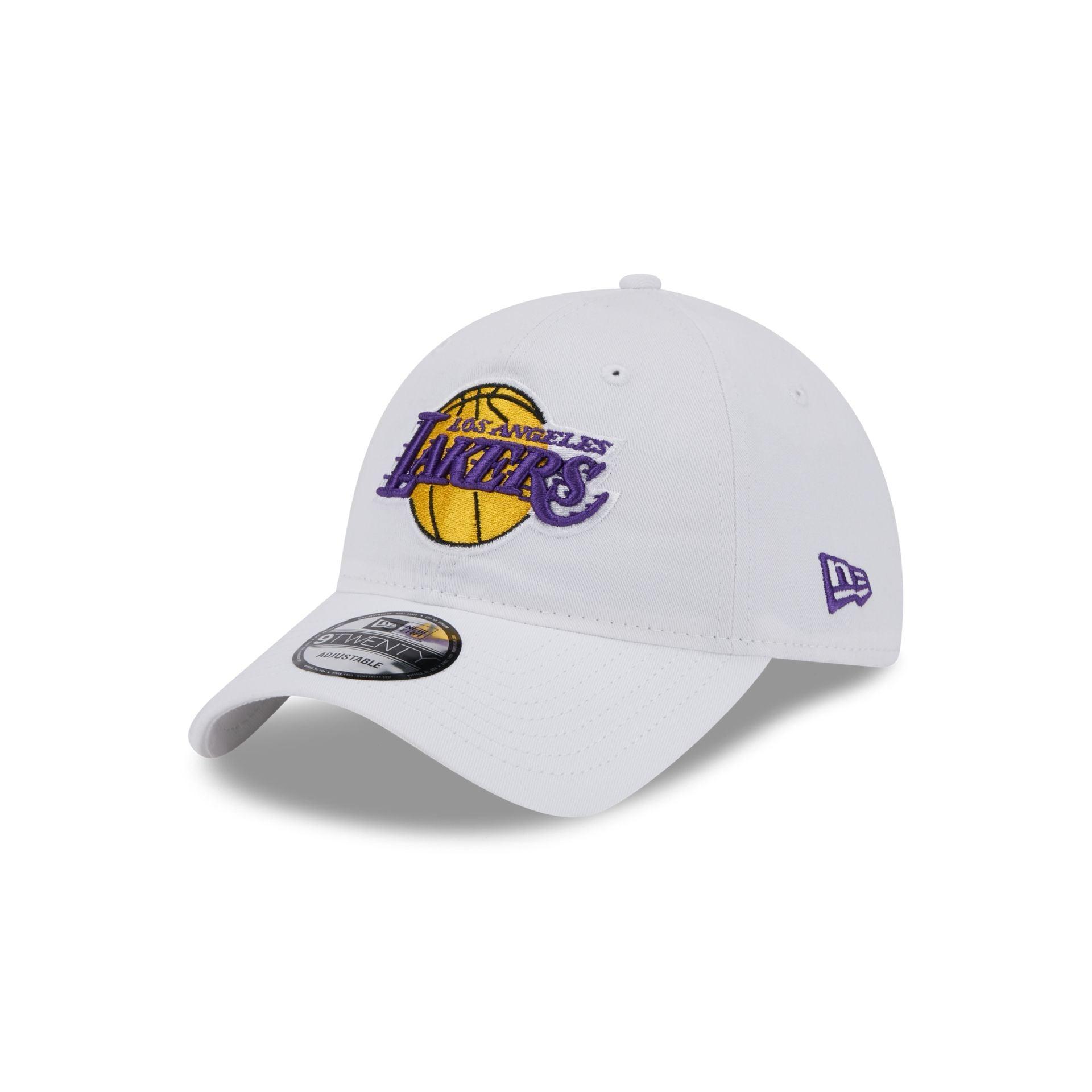 Los Angeles Lakers White 9TWENTY Adjustable Hat Male Product Image