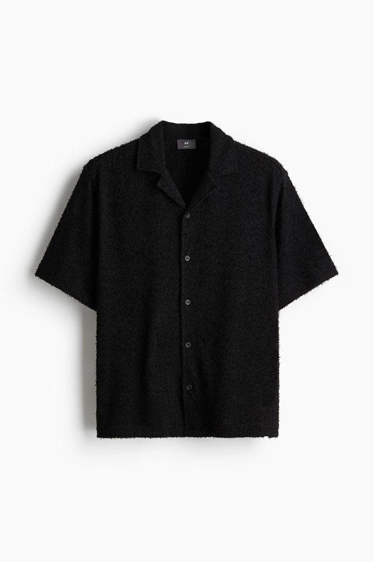 Loose Fit Terry Resort Shirt Product Image