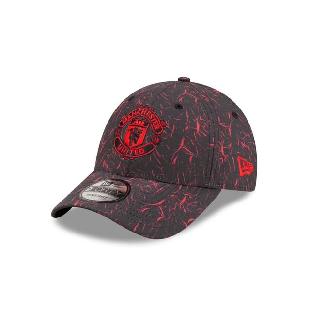 Manchester United Crinkle All Over Print 9FORTY Adjustable Hat Male Product Image