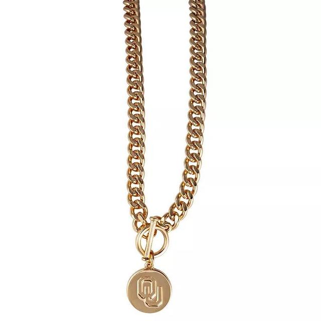 Oklahoma Sooners Ramsey Gold Necklace, Womens Product Image