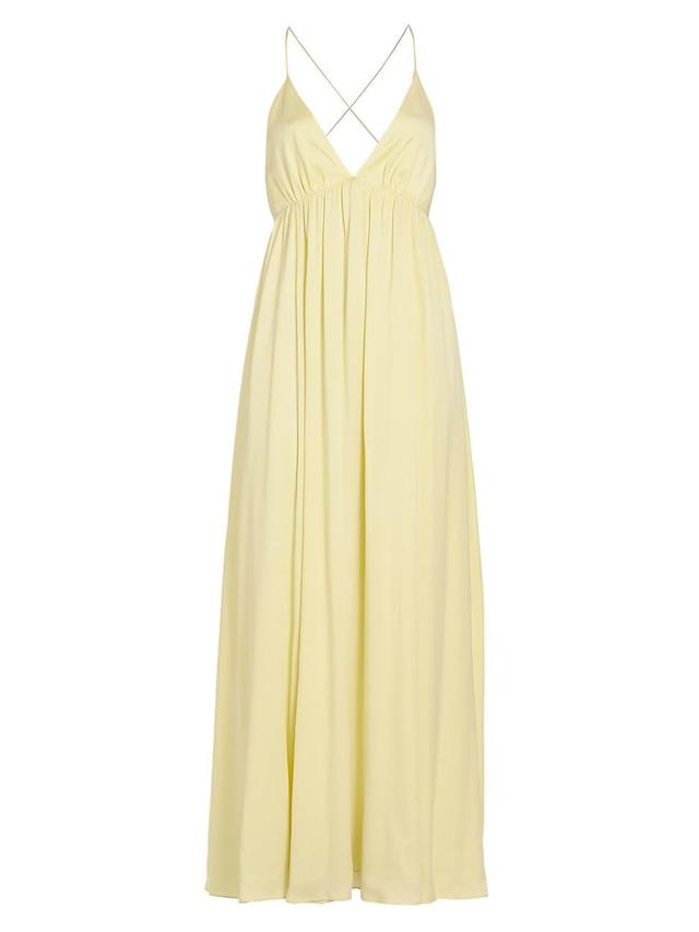 Womens Silk Open-Back Gown Product Image