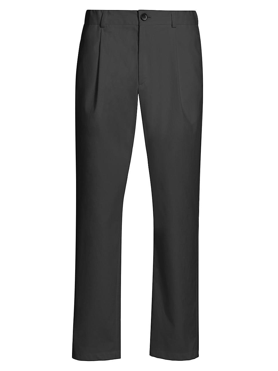 Mens Mid-Rise Straight-Leg Pants Product Image