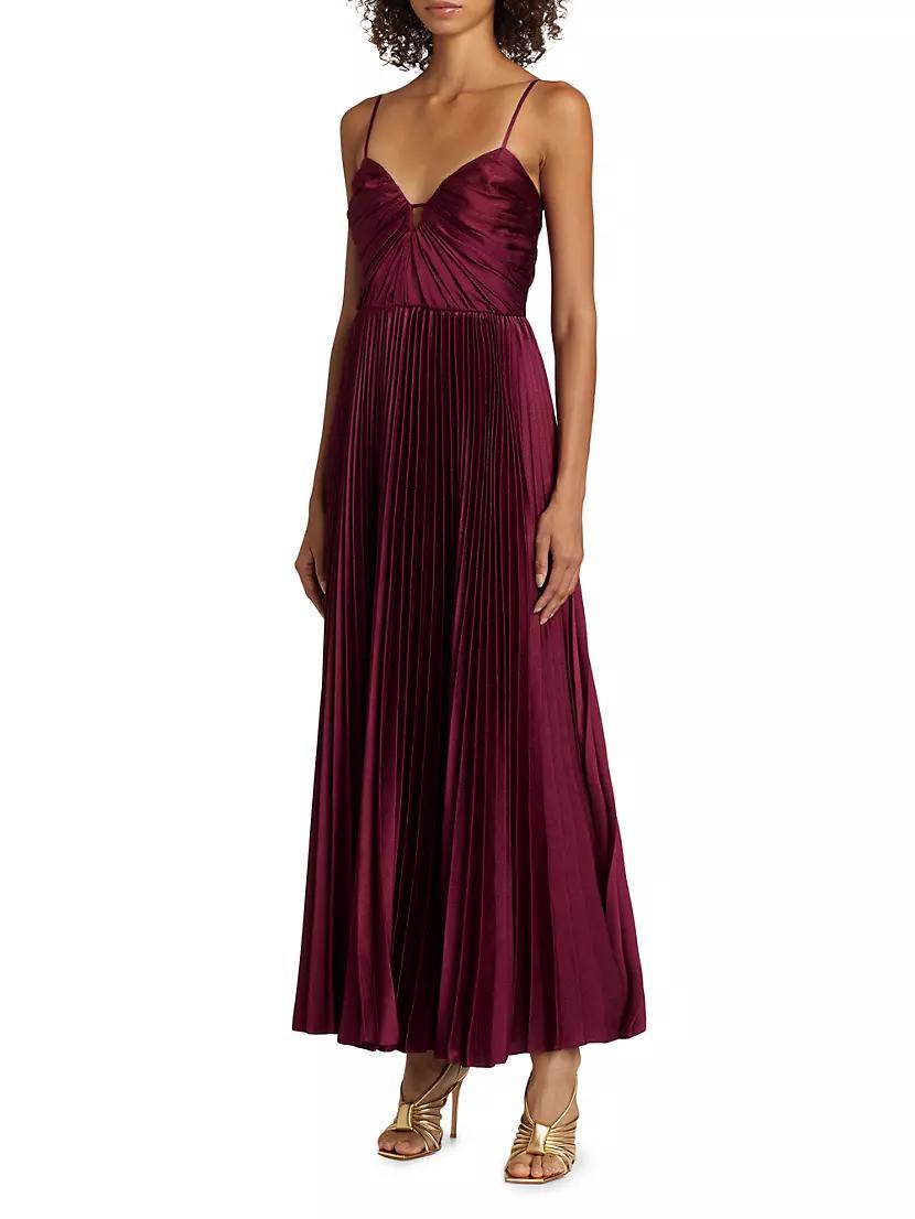 Suzette Satin Maxi Dress Product Image