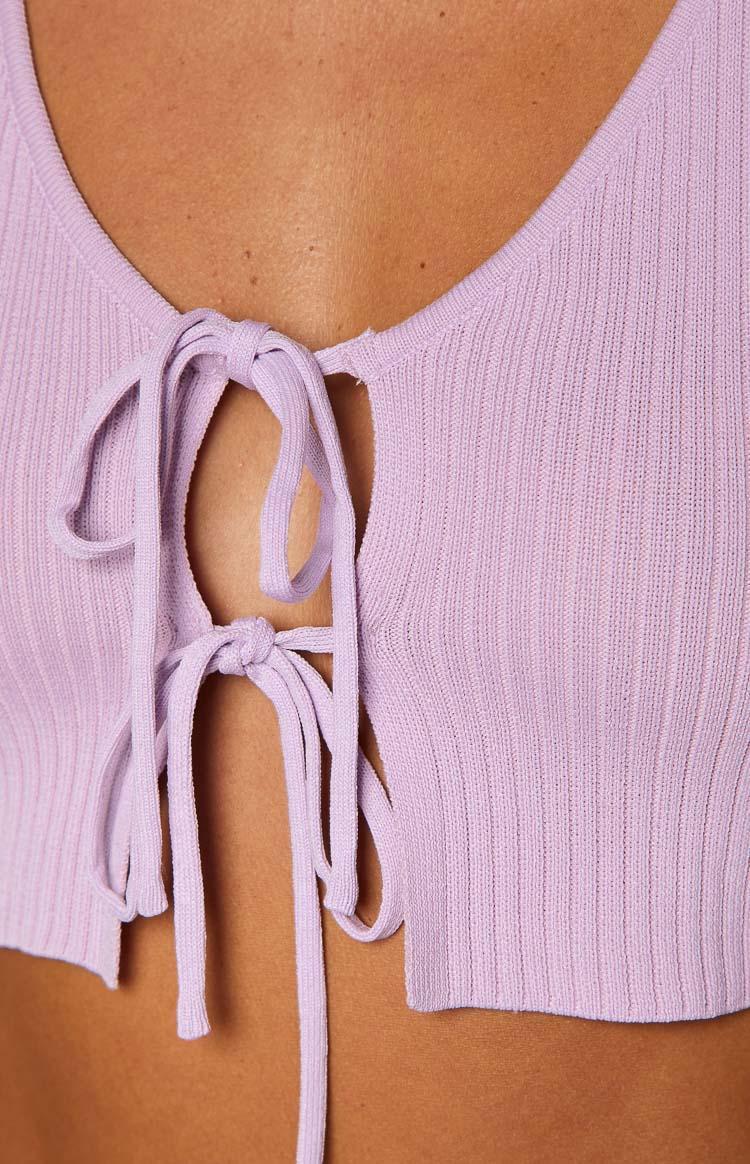 Fleur Lilac Tie Top Product Image