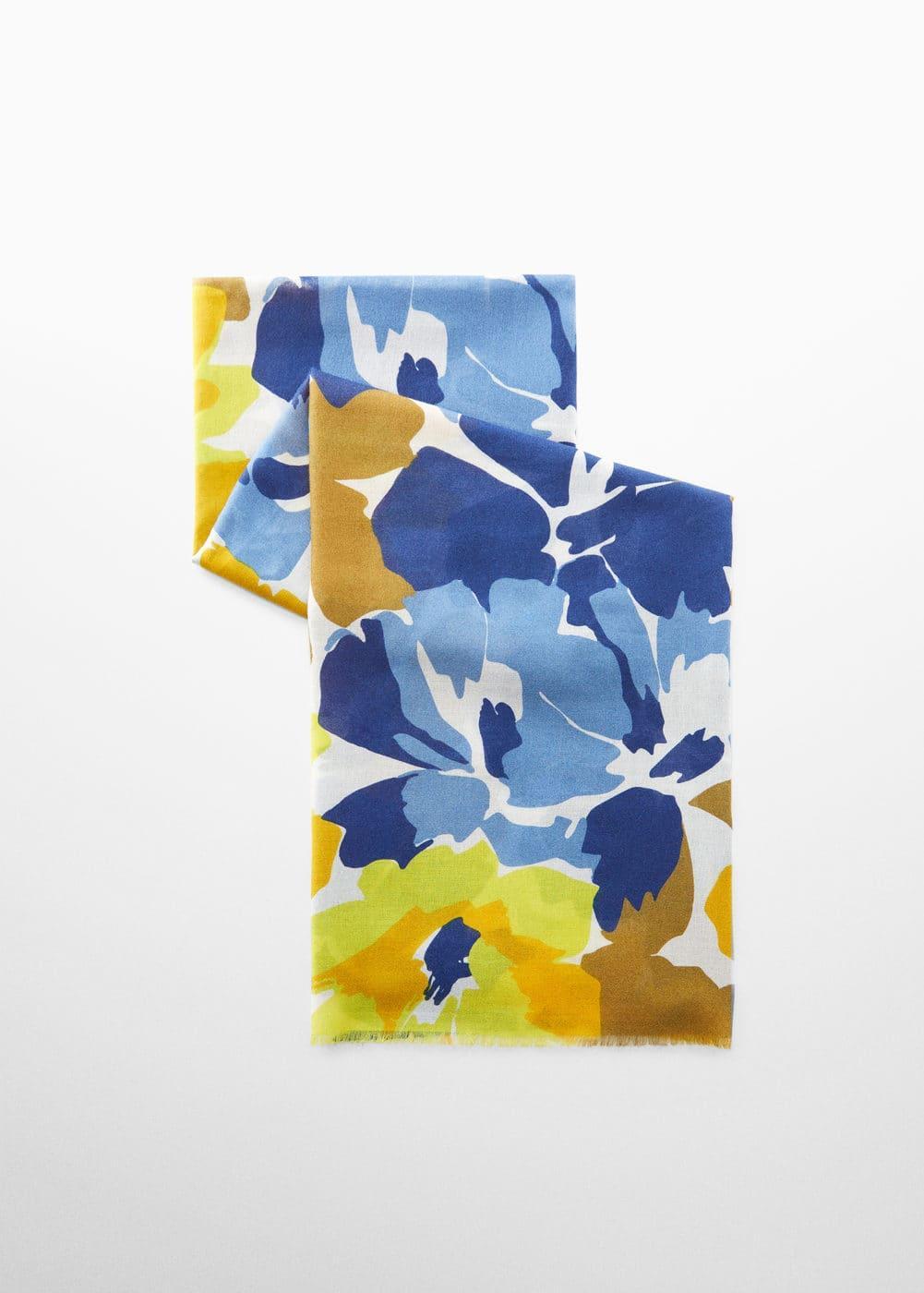 MANGO - Floral print scarf - One size - Women Product Image