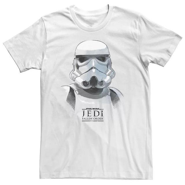 Big & Tall Star Wars Jedi: Fallen Order Stormtrooper Portrait Tee, Mens Product Image