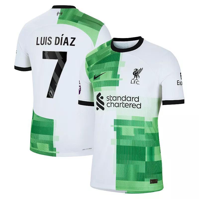 Mens Nike Luis Diaz White Liverpool 2023/24 Away Authentic Player Jersey Product Image