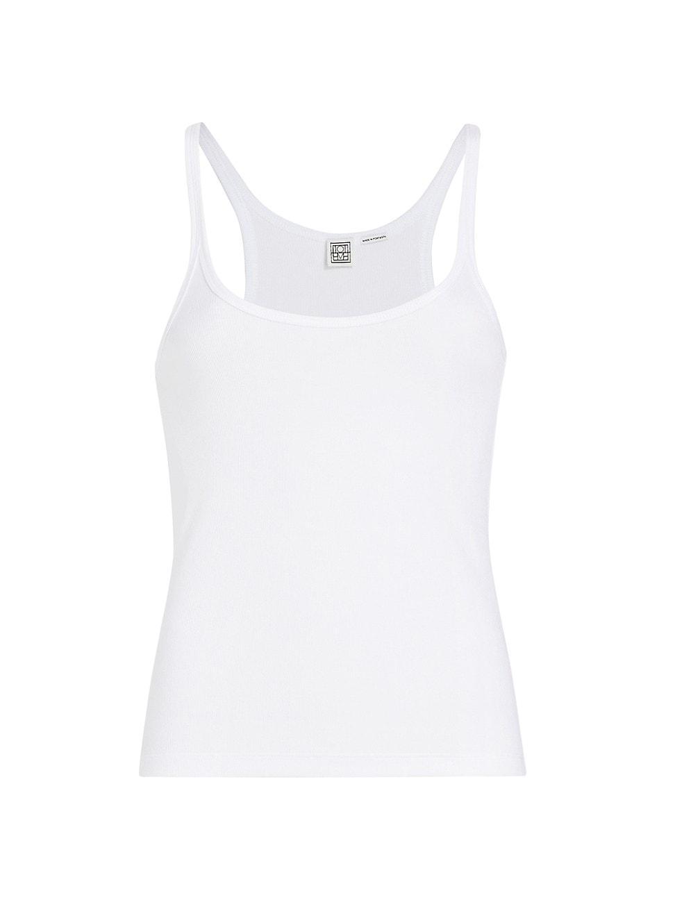 Womens Scoopneck Rib-Knit Tank product image