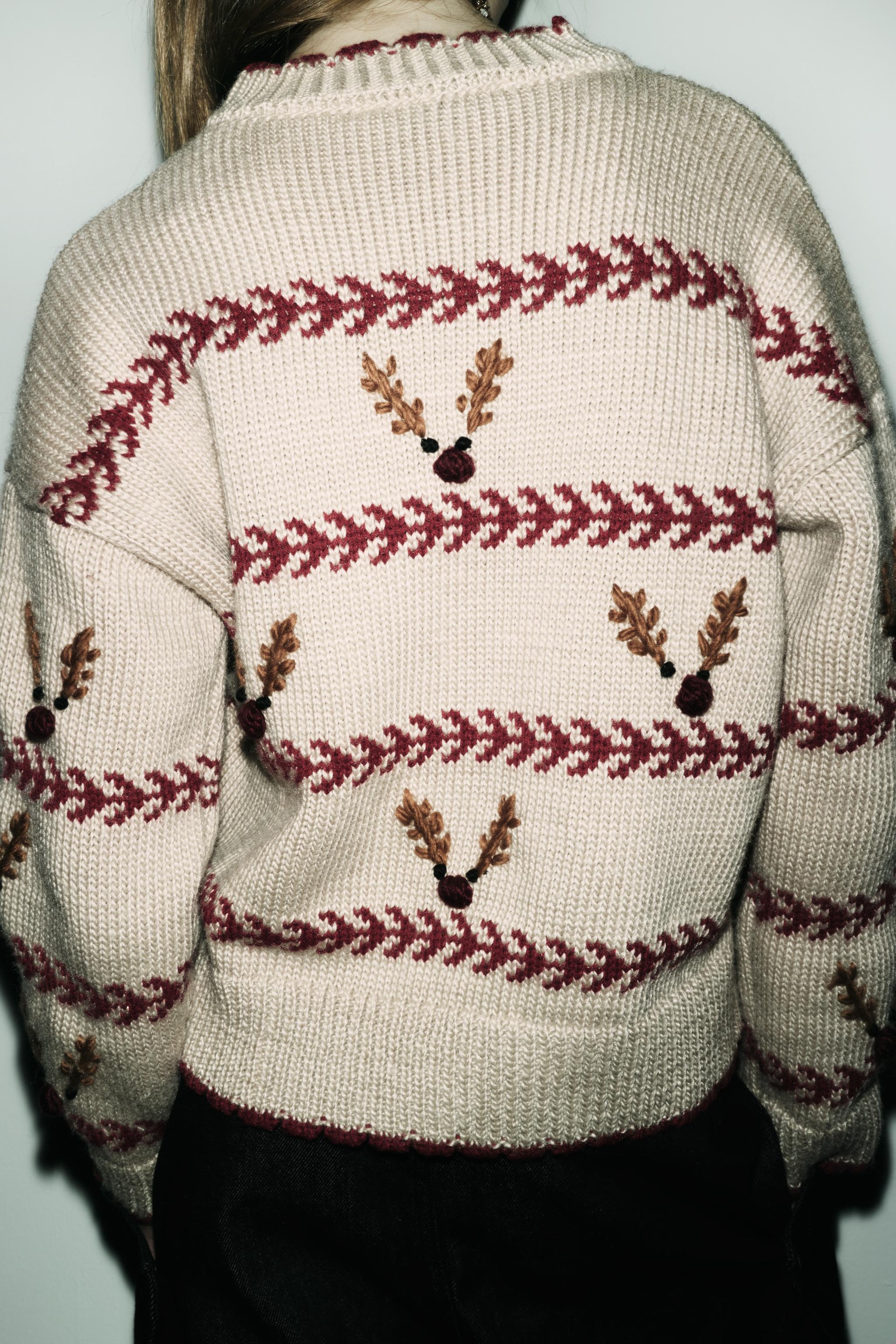 REINDEER KNIT SWEATER Product Image