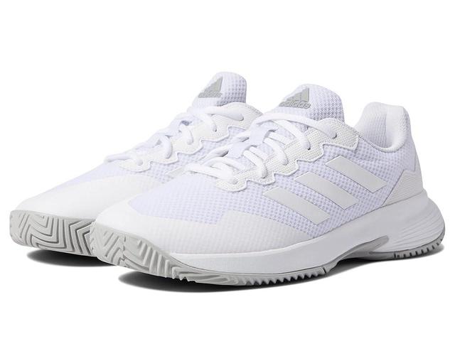 adidas GameCourt 2 White/Grey) Women's Shoes Product Image