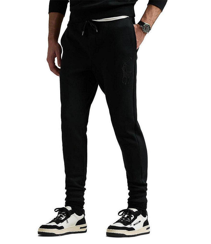 Polo Ralph Lauren Leather Pony Double-Knit Jogger Pants Product Image