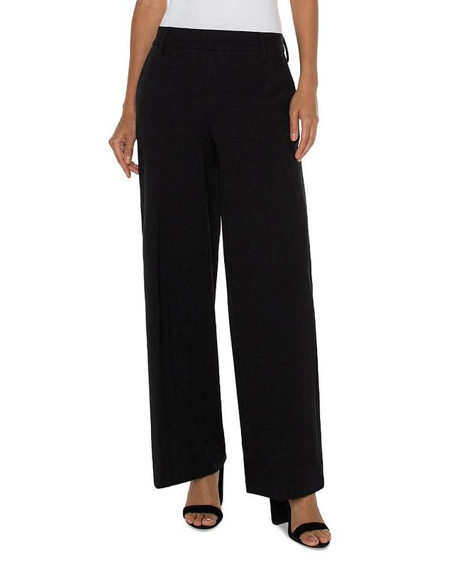 Liverpool Los Angeles Kelsey Wide Leg Knit Trousers Product Image