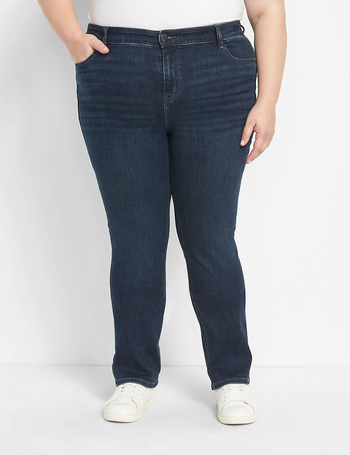 Lane Bryant Straight Fit High-Rise Straight Jean 28 Dark Denim product image