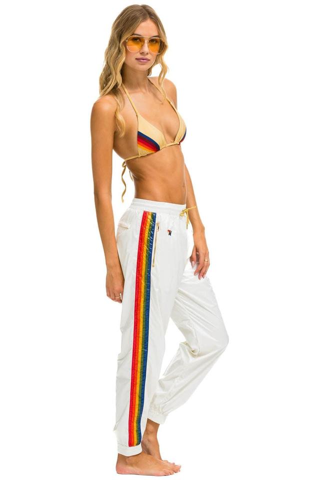 5 STRIPE WIND PANT - VINTAGE WHITE GLOSSY Female Product Image