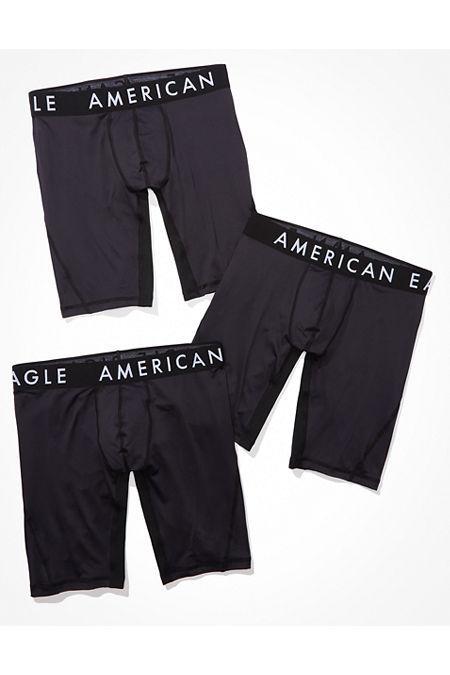 AEO Mens Solid 9 Flex Boxer Brief 3-Pack Mens Product Image