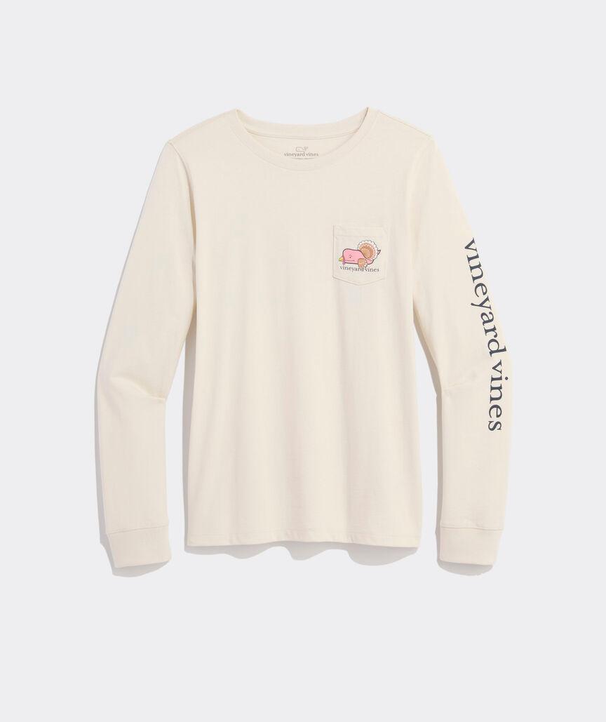 Turkey Whale Long-Sleeve Pocket Tee Product Image