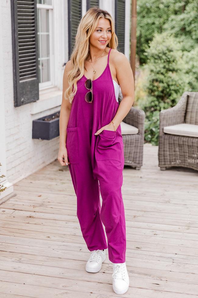 Day In The Life Magenta Jumpsuit FINAL SALE Product Image