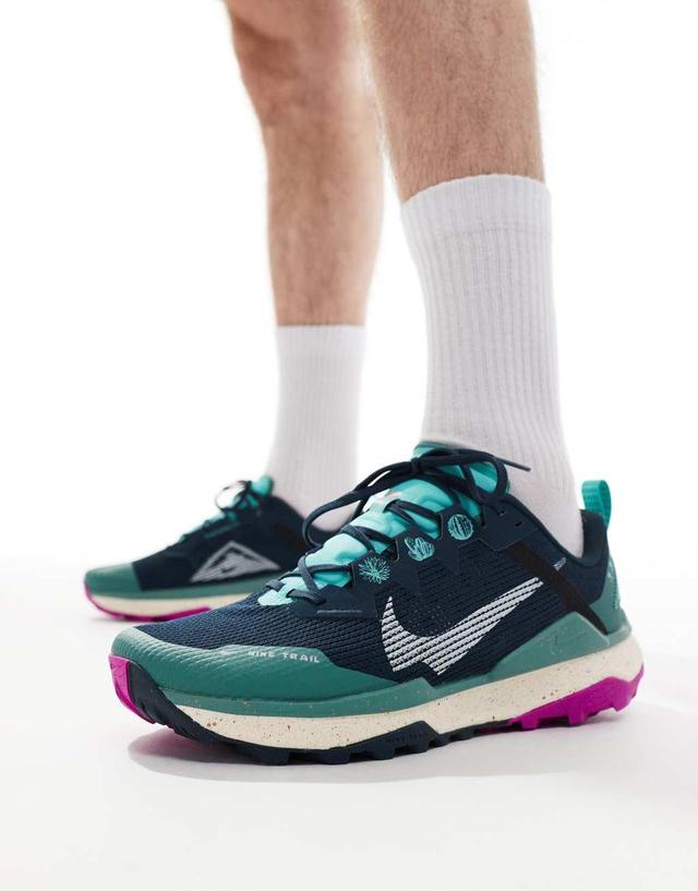 Nike Running React Wildhorse 8 sneakers in navy Product Image