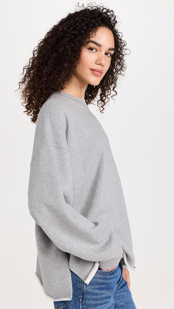 RE/DONE Oversized Raw Crewneck | Shopbop Product Image