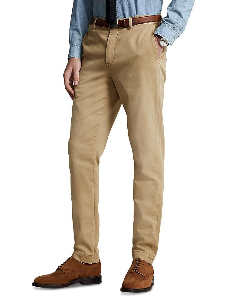 Polo Ralph Lauren Stretch Slim Fit Knitlike Chino Pants (Aviator ) Men's Casual Pants Product Image