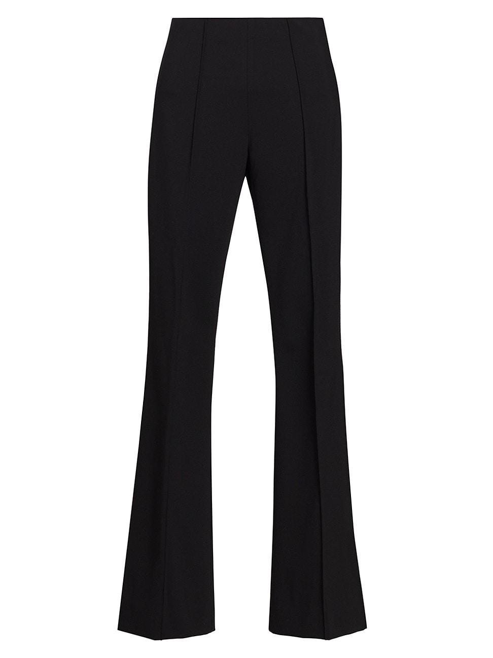 Mid-Rise Ponte Flare Pants Product Image