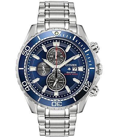 Citizen Mens Promaster Dive Chronograph Stainless Steel Bracelet Watch Product Image