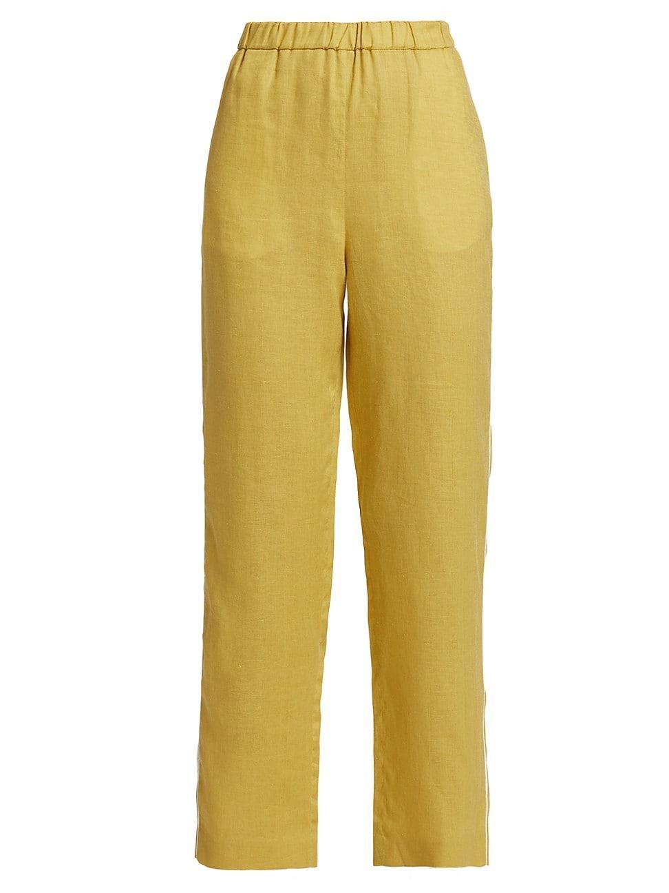 Womens Linen Jogging Trousers Product Image