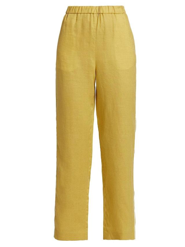 Womens Linen Jogging Trousers Product Image