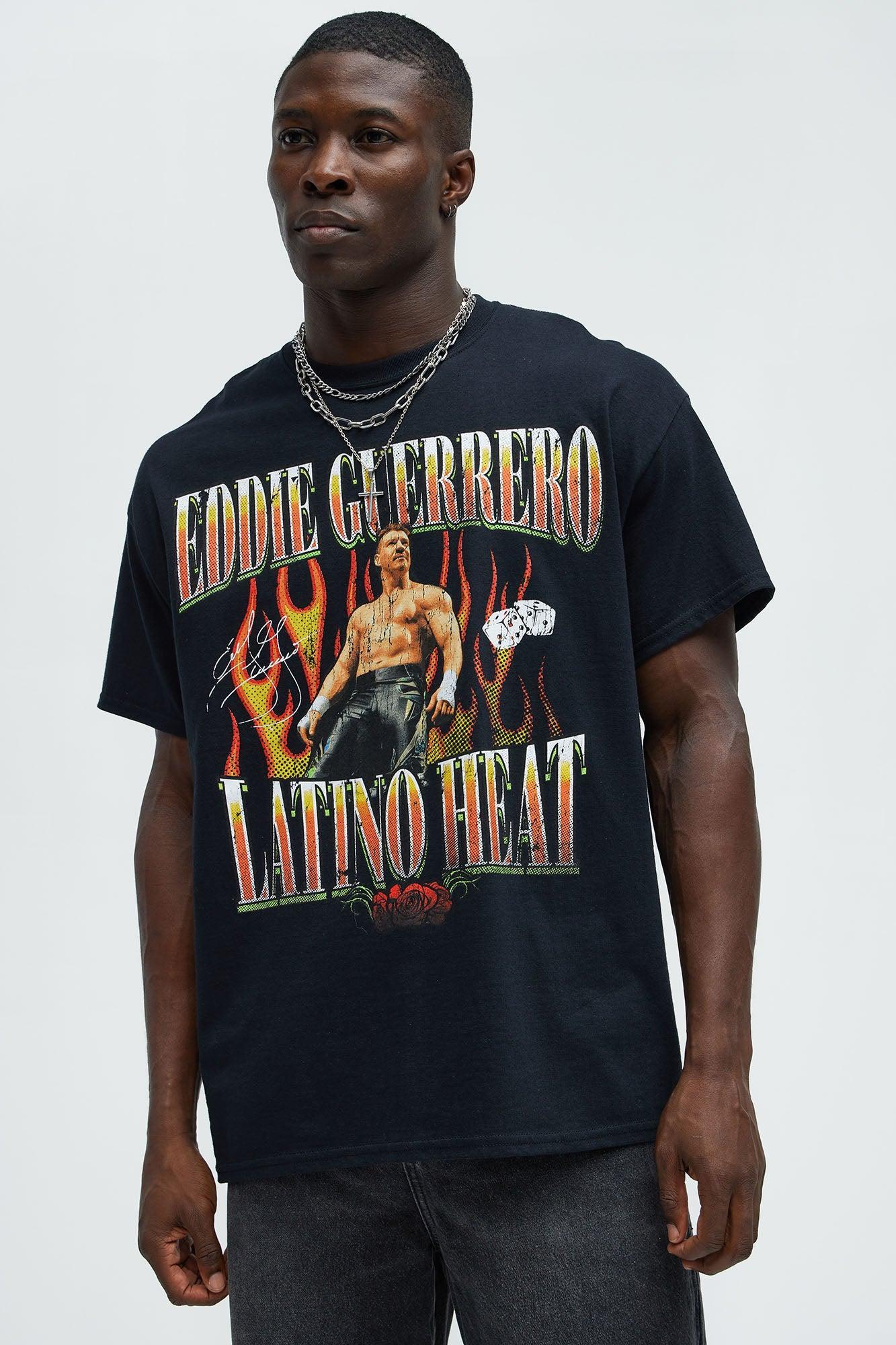 WWE Eddie Guerrero Latino Heat Oversized Short Sleeve Tee - Black Product Image