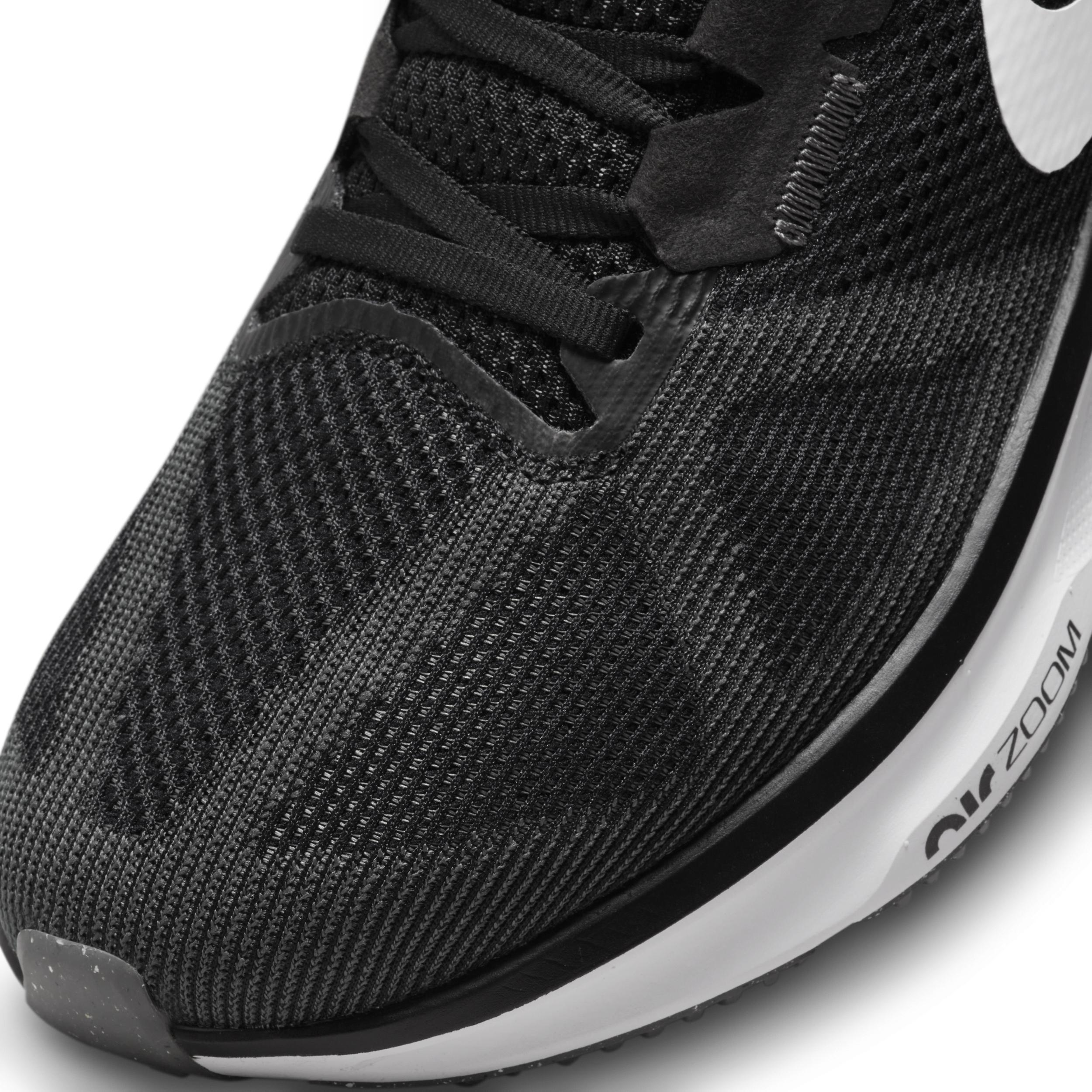 Nike Mens Nike Air Zoom Structure 25 - Mens Running Shoes Black/White/Iron Grey Product Image