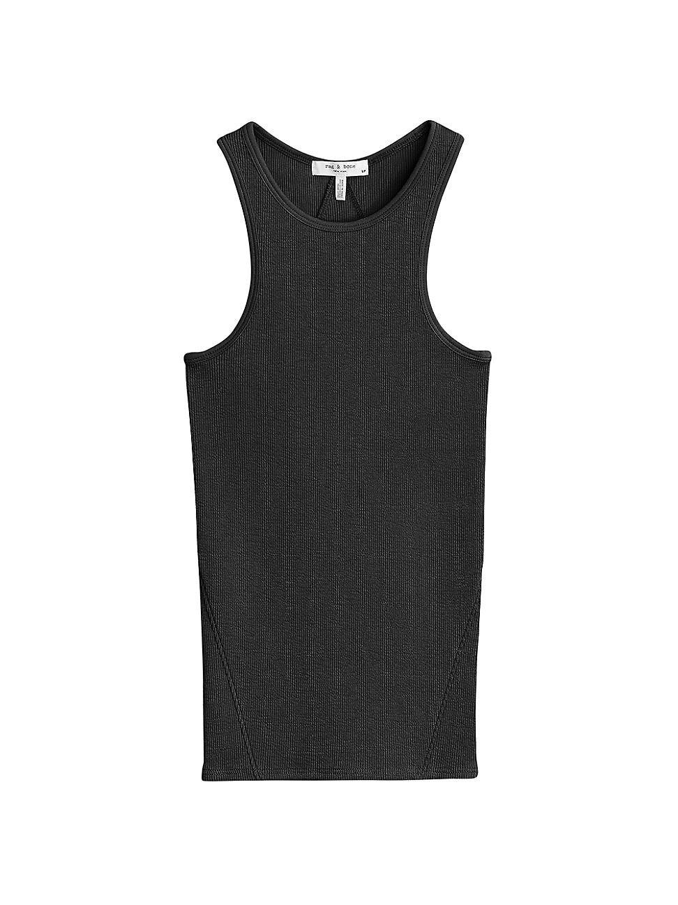 rag & bone The Essential Rib Organic Pima Cotton Blend Tank Product Image