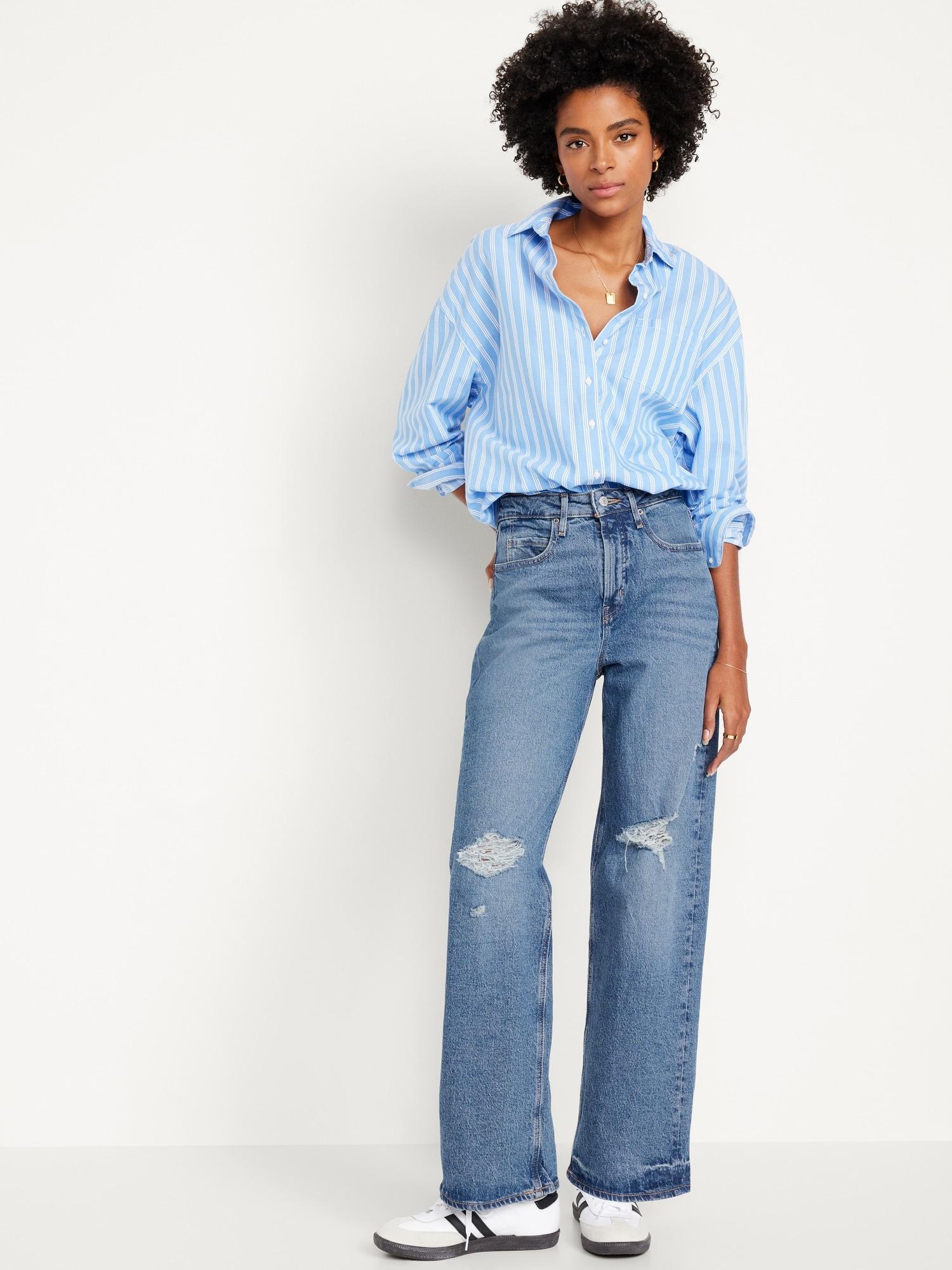 Extra High-Waisted Wide-Leg Jeans for Women product image