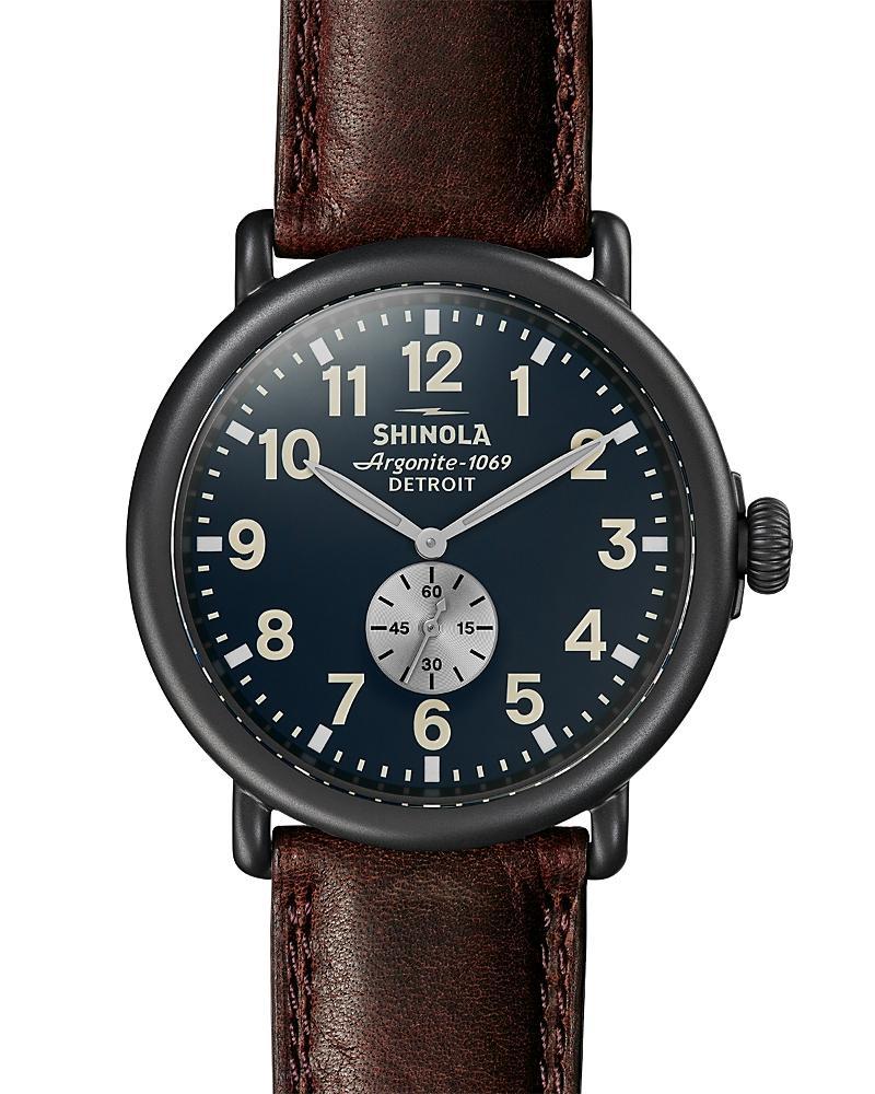 Shinola The Runwell Leather Strap Watch, 47mm Product Image