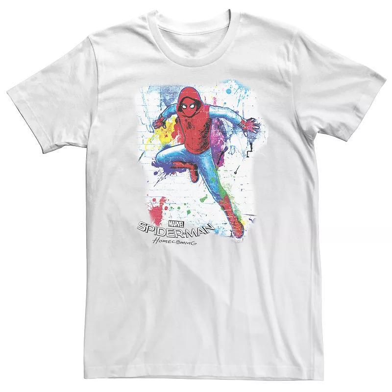 Big & Tall Marvel Spider-Man Homecoming Graffiti Stall Tee, Mens Product Image