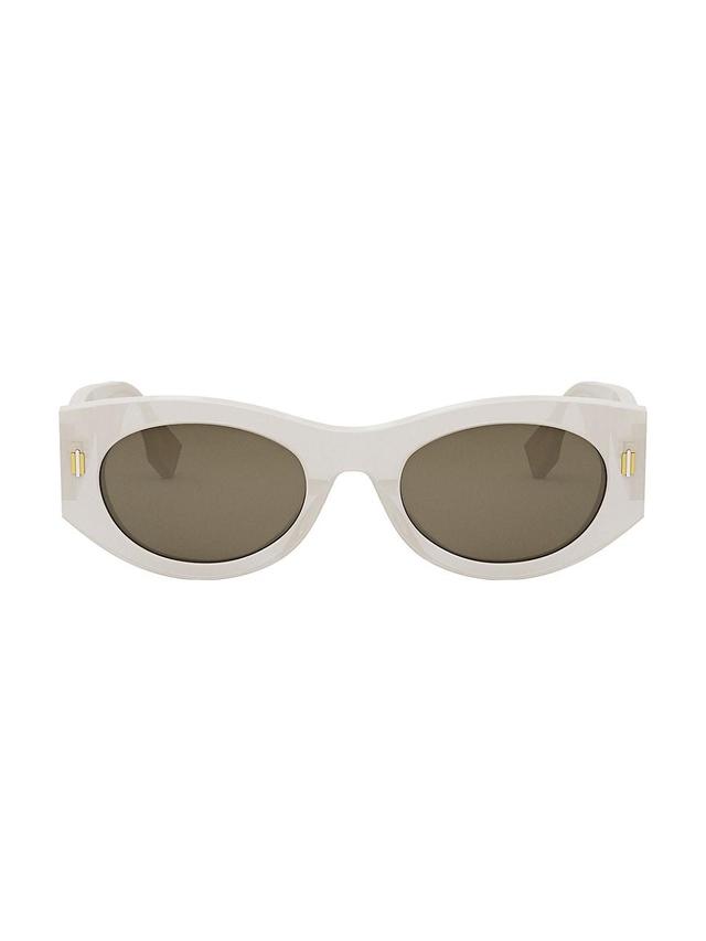 Womens Fendi Roma 52MM Oval Sunglasses Product Image