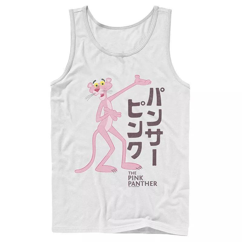 Mens Pink Panther Kanji Portrait Logo Tank Top Product Image