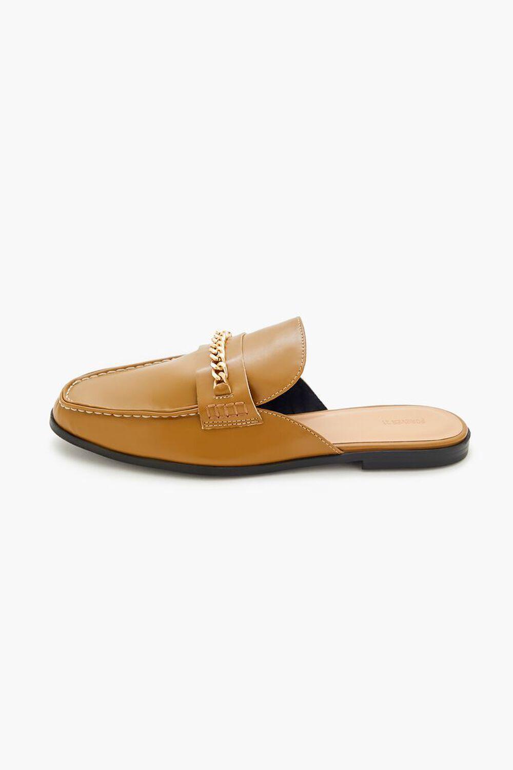 Men Curb Chain Loafer Mules | Forever 21 Product Image